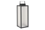 Tradition 300lm Solar Lantern 65 cm - Space Grey Aluminium with Frosted Glass