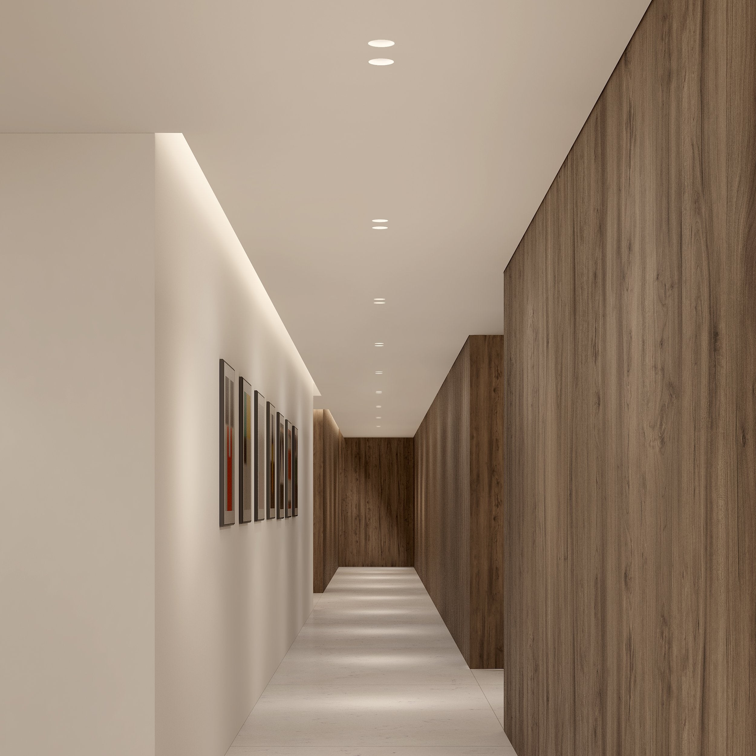 Trimless Pro Round Adjustable (4002531) in Matt White - Insitu Image 1