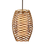 Troy Balboa Large 6 Light Pendant Light in Bronze
