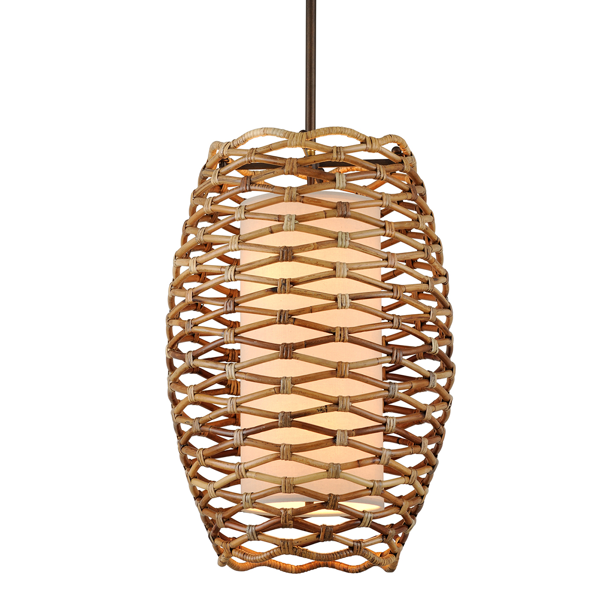 Troy Balboa Large 6 Light Pendant Light in Bronze