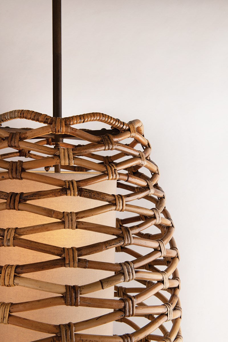 Troy Balboa Large 6 Light Pendant Light in Bronze