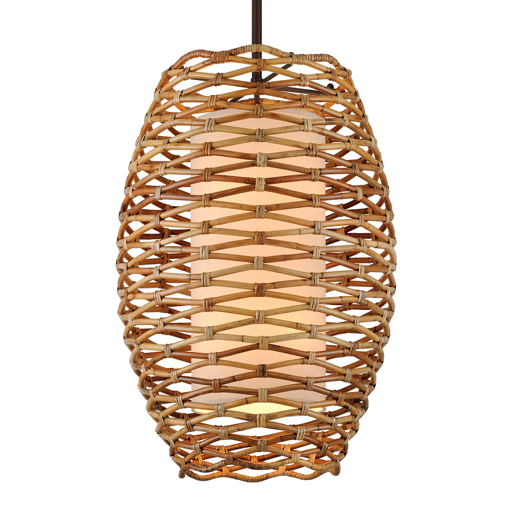 Troy Balboa Large 8 Light Pendant Light in Bronze