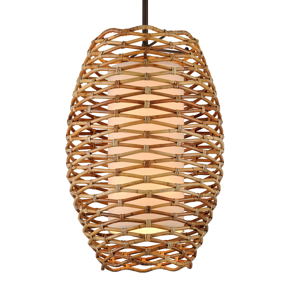 Troy Balboa Large 8 Light Pendant Light in Bronze