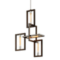 Troy Enigma 4 Light Pendant Light in Bronze
