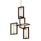 Troy Enigma 4 Light Pendant Light in Bronze