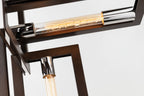 Troy Enigma 4 Light Pendant Light in Bronze