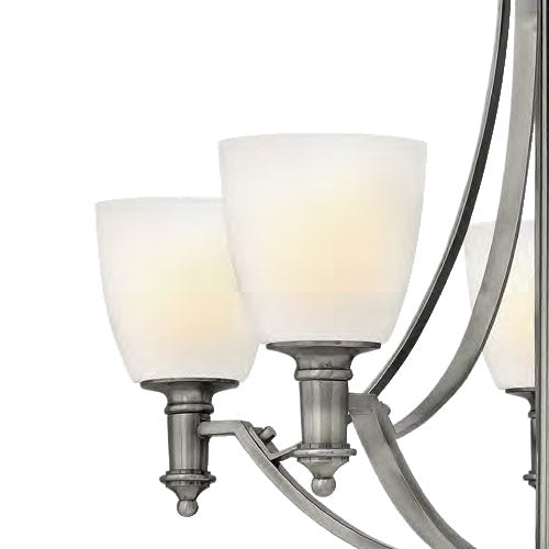 Hinkley Truman 5 Light Ceiling Light in Antique Nickel