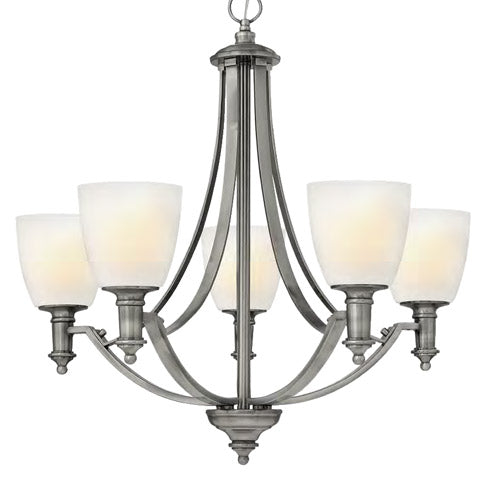 Hinkley Truman 5 Light Ceiling Light in Antique Nickel