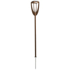 Tulip 300lm Adjustable Solar Torch / Bollard 82-137 cm - Corten Aluminium
