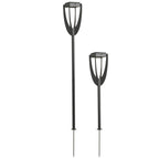 Tulip 300lm Adjustable Solar Torch / Bollard 82-137 cm - Space Grey Aluminium