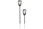 Tulip 300lm Adjustable Solar Torch / Bollard 82-137 cm - Space Grey Aluminium