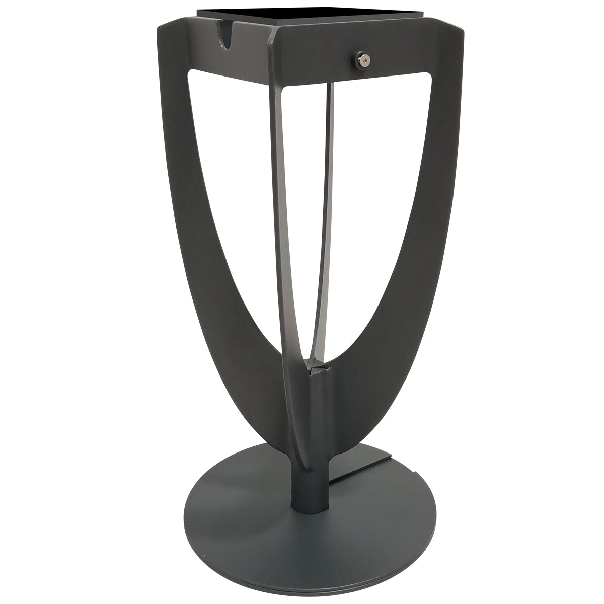 Tulip 300lm Solar Bollard / Table Lamp 39.5 cm - Space Grey Aluminium