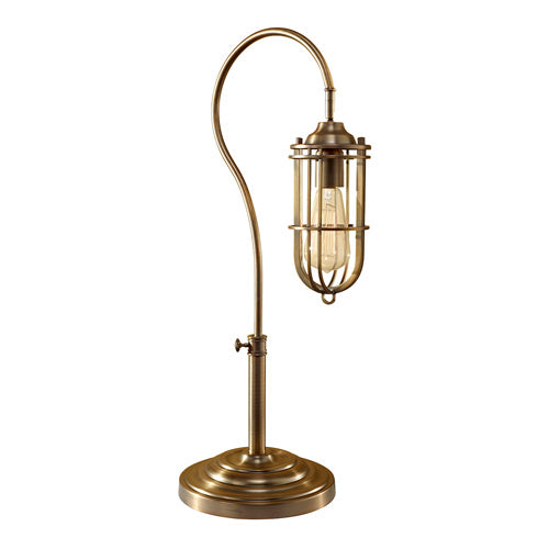 Feiss Urban Renewal Table Lamp in Dark Antique Brass