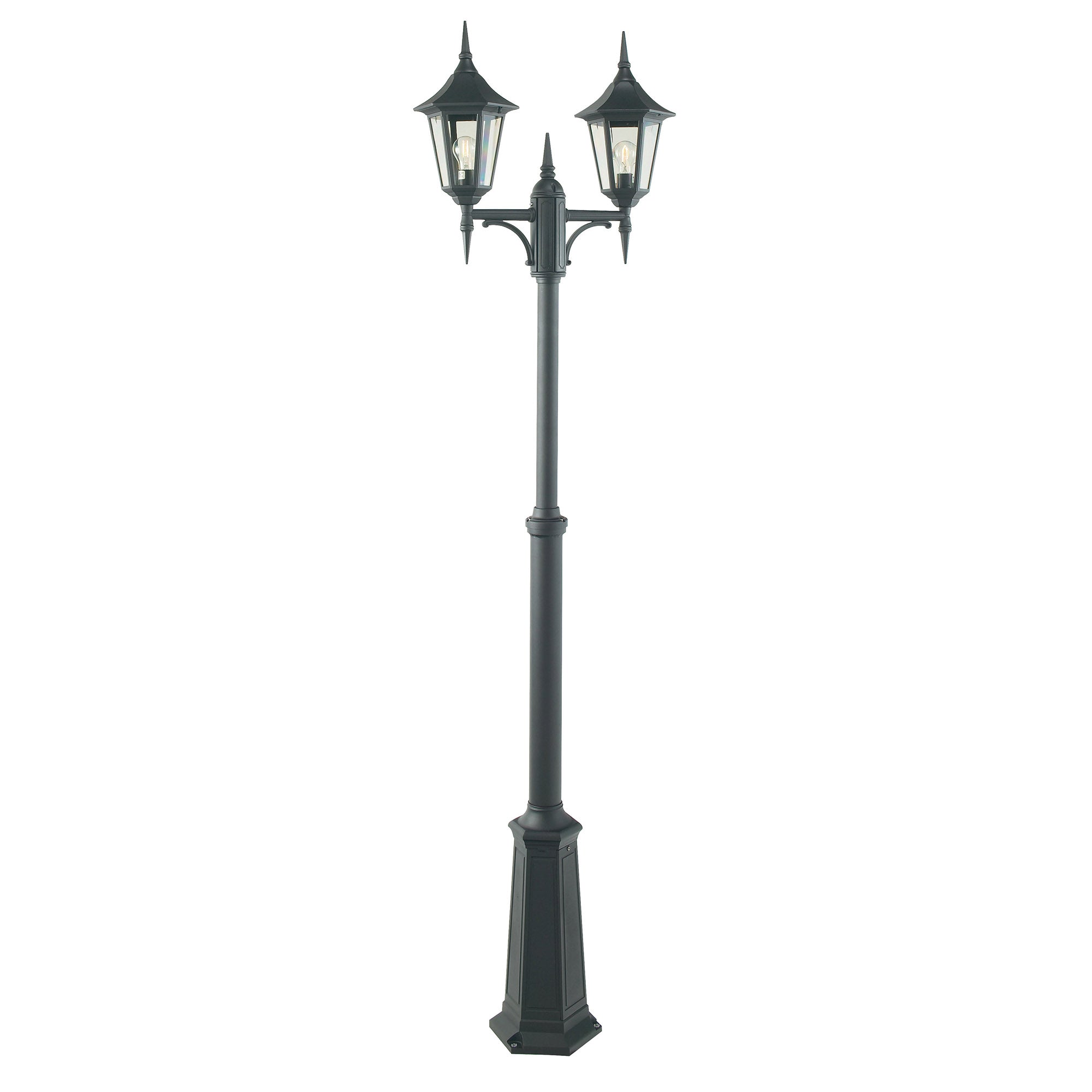 Norlys Valencia 2 Light Outdoor Post in Black