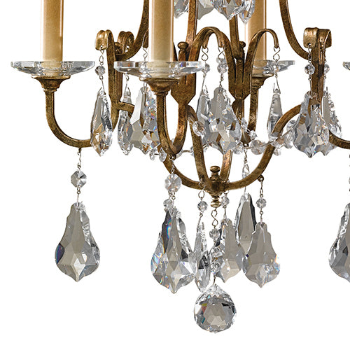 Feiss Valentina 4 Light Pendant/Semi Flush Ceiling Light in Oxidised Bronze