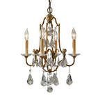 Feiss Valentina 4 Light Pendant/Semi Flush Ceiling Light in Oxidised Bronze