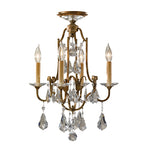 Feiss Valentina 4 Light Pendant/Semi Flush Ceiling Light in Oxidised Bronze