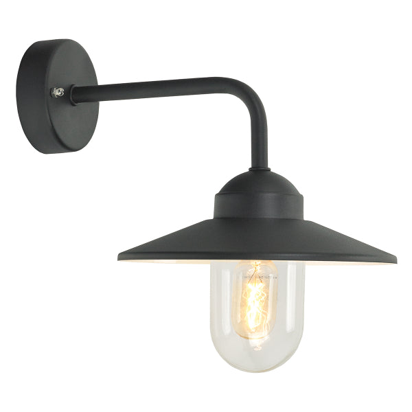 Norlys Vansbro Outdoor Wall Lantern in Black
