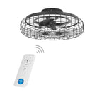 Forlight Merak Ceiling Fan with LED Light in Black Steel 5yr Guarantee