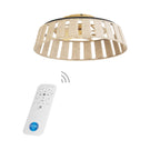 Forlight Mim Ceiling Fan with LED Light in Steel with Imitation Wood 5yr Guarantee