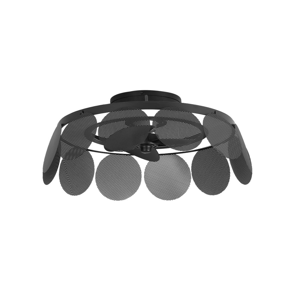 Forlight Cil Ceiling Fan with LED Light in Steel Black 5yr Guarantee