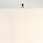 Elstead Vicenza Table Lamp in Polished Nickel with White Shade