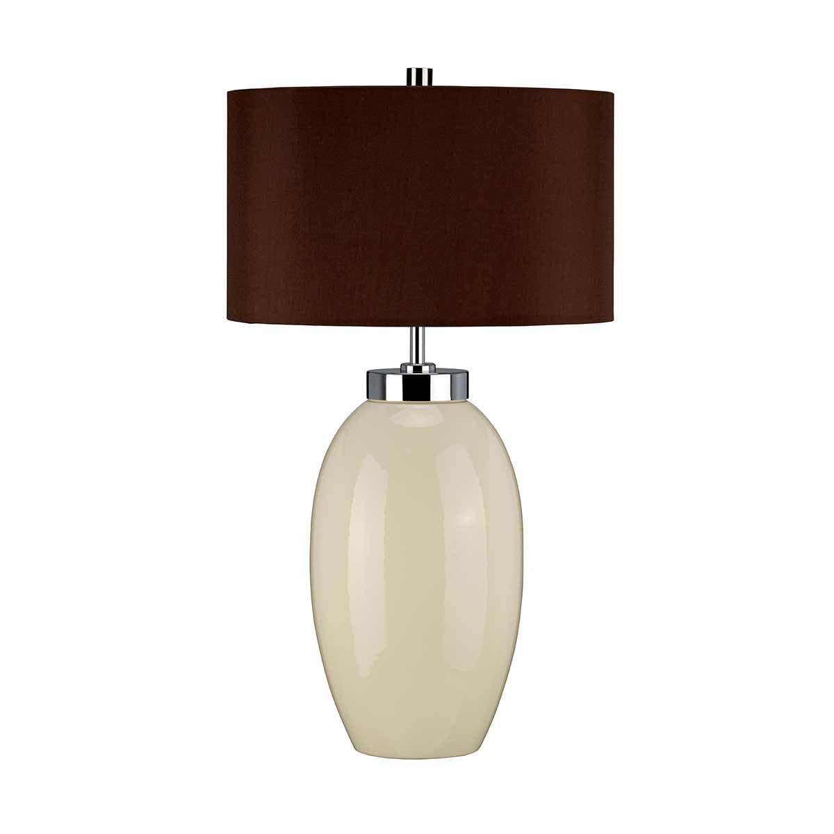 Elstead Victor Small Table Lamp in Cream