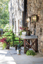 Hinkley Walker Medium Outdoor Wall Light in Buckeye Bronze