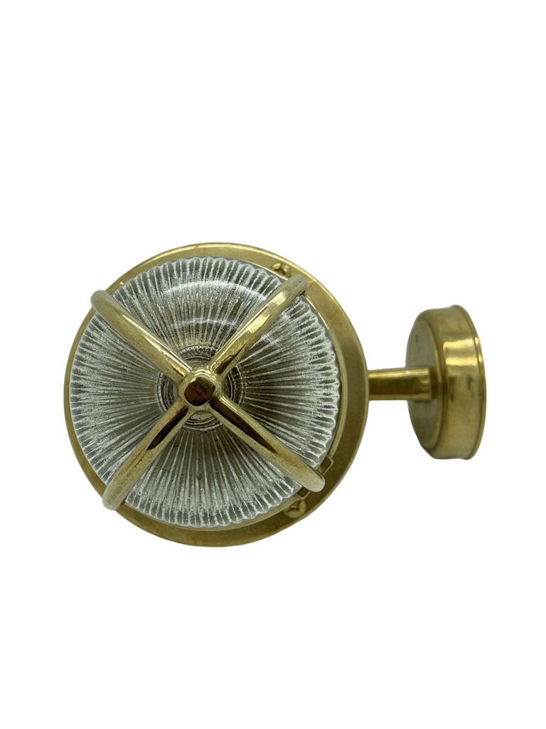Navigator Tiller Wall Lantern in Solid Brass