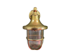Navigator Tiller Wall Lantern in Solid Brass