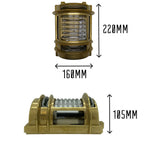 Navigator Cargo Wall Light in Solid Brass