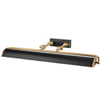 Elstead Winchfield Large 4 Light Picture Light in Aged Brass with Matte Black