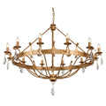 Elstead Windsor 12 Light Chandelier in Gold Patina