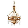 Elstead Windsor 4 Light Pendant Light in Gold Patina