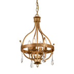 Elstead Windsor 4 Light Pendant Light in Gold Patina