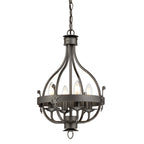 Elstead Windsor 4 Light Pendant Light in Graphite