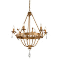 Elstead Windsor 6 Light Chandelier in Gold Patina