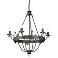 Elstead Windsor 6 Light Chandelier in Graphite