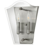 Hinkley Wingate 2 Light Wall Light in Polished Antique Nickel