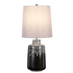 Elstead Woolwich Table Lamp in Ceramic with Textured Graphite & White Glaze