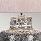 Elstead Woolwich Table Lamp in Ceramic with Textured Graphite & White Glaze