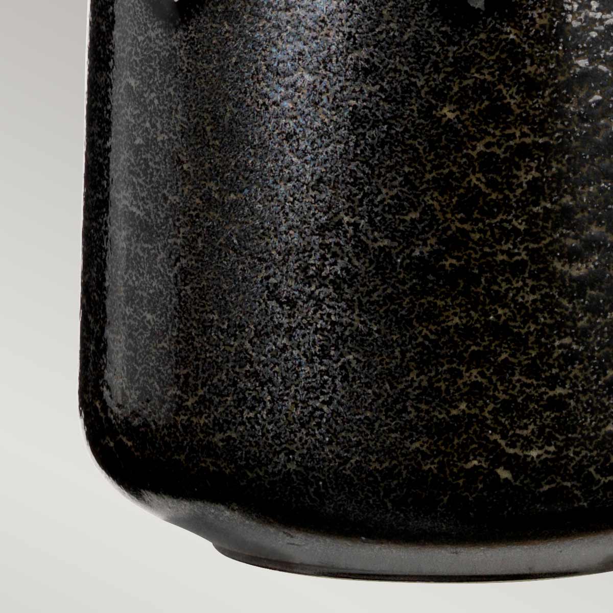 Elstead Woolwich Table Lamp in Ceramic with Textured Graphite & White Glaze