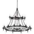 Elstead Warwick 18 Light Chandelier in Graphite