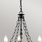 Elstead Warwick 5 Light Ceiling Light in Graphite, detail