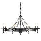 Elstead Warwick 8 Light Ceiling Light in Graphite