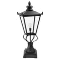 Elstead Wilmslow Pedestal Lantern in Black