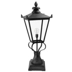 Elstead Wilmslow Pedestal Lantern in Black