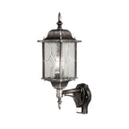 Elstead Wexford 1 Light Outdoor Wall Lantern with PIR in Black/Silver