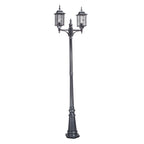 Elstead Wexford Outdoor Lamp Post in Black Silver