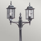Elstead Wexford Outdoor Lamp Post in Black Silver